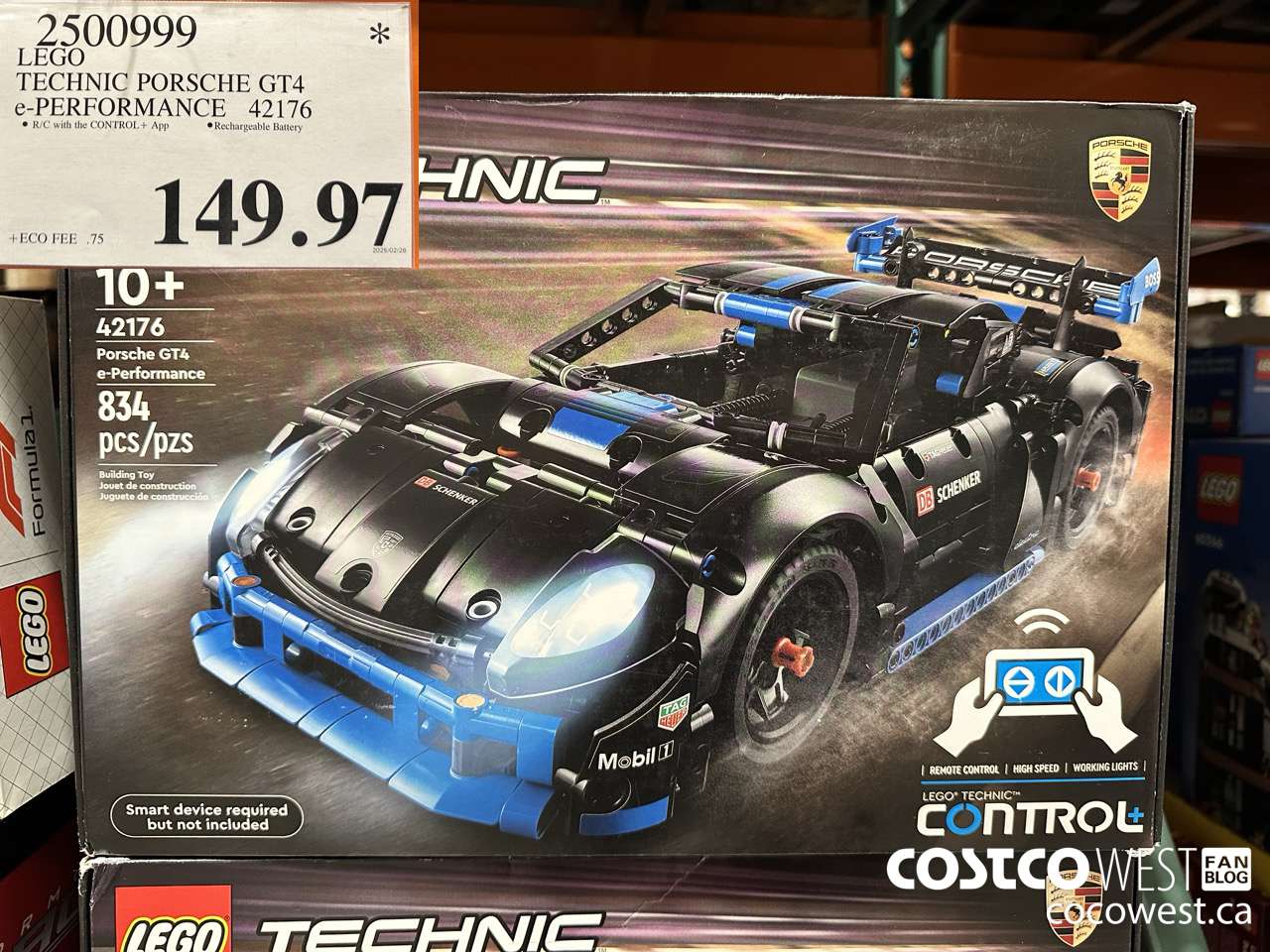 2500999 LEGO TECHNIC PORSCHE GT4 E-PERFORMANCE 42176 $149.97
