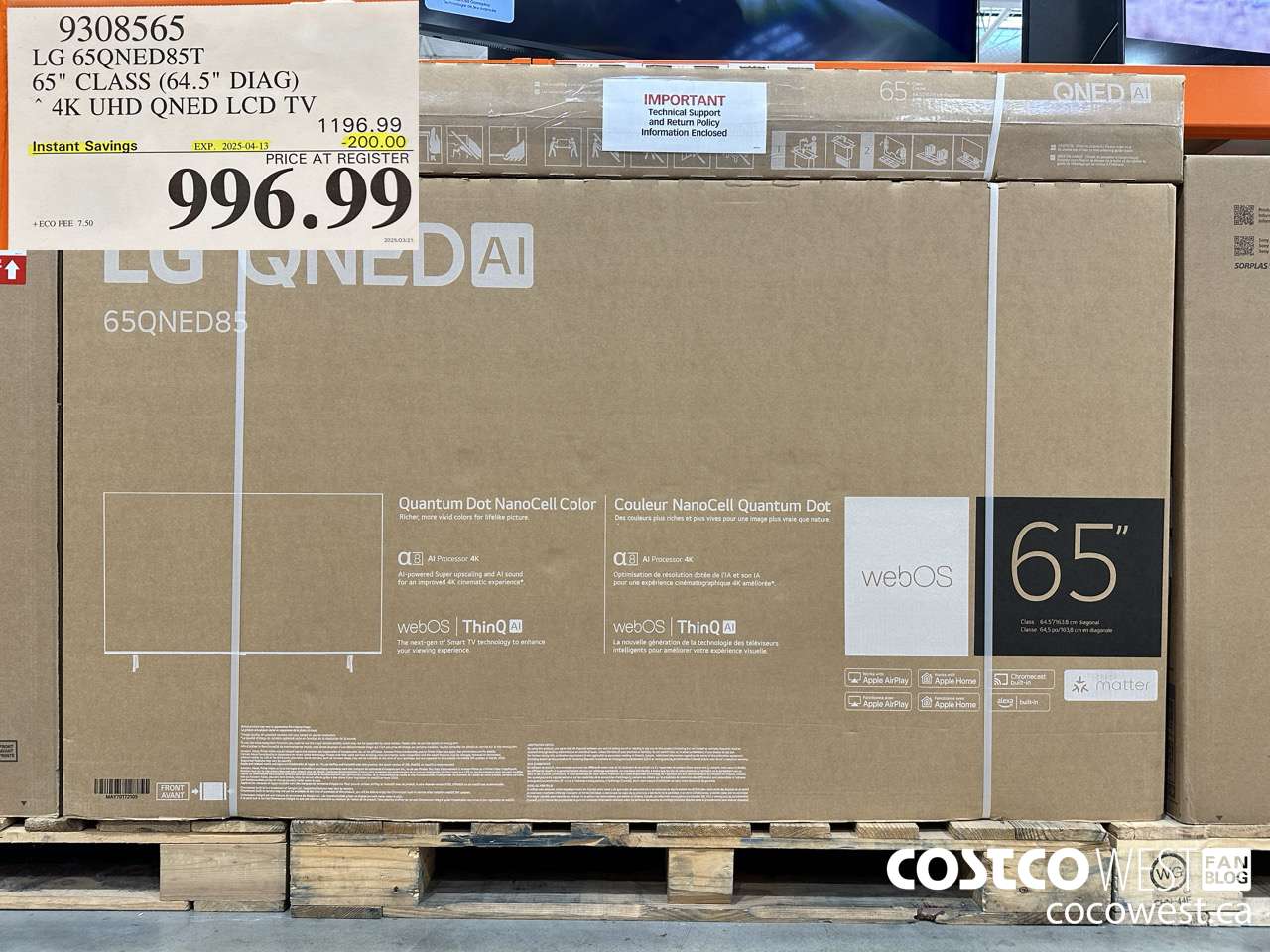 9308565 LG 65QNED85T 65