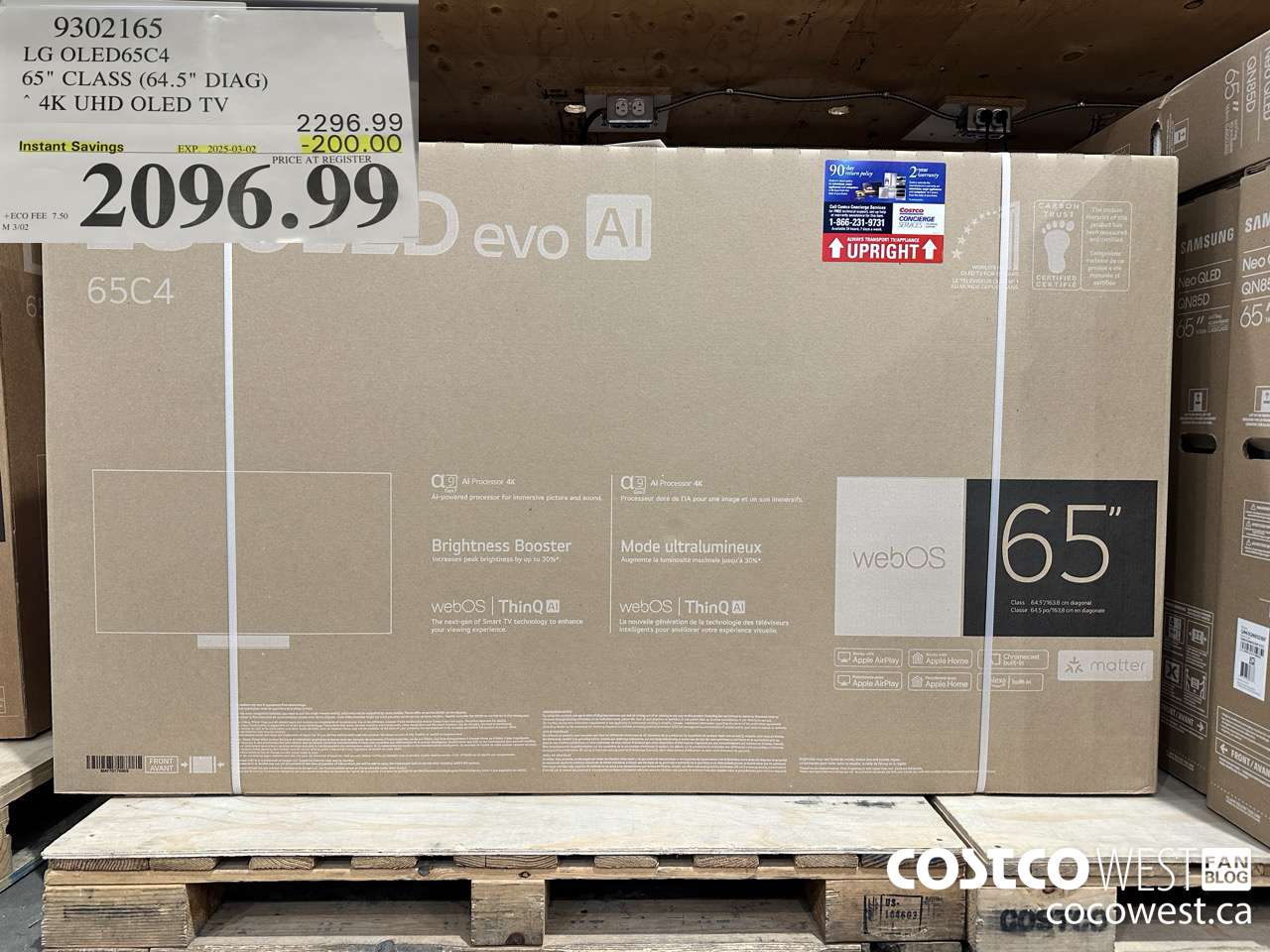 9302165 LG OLED65C4 65