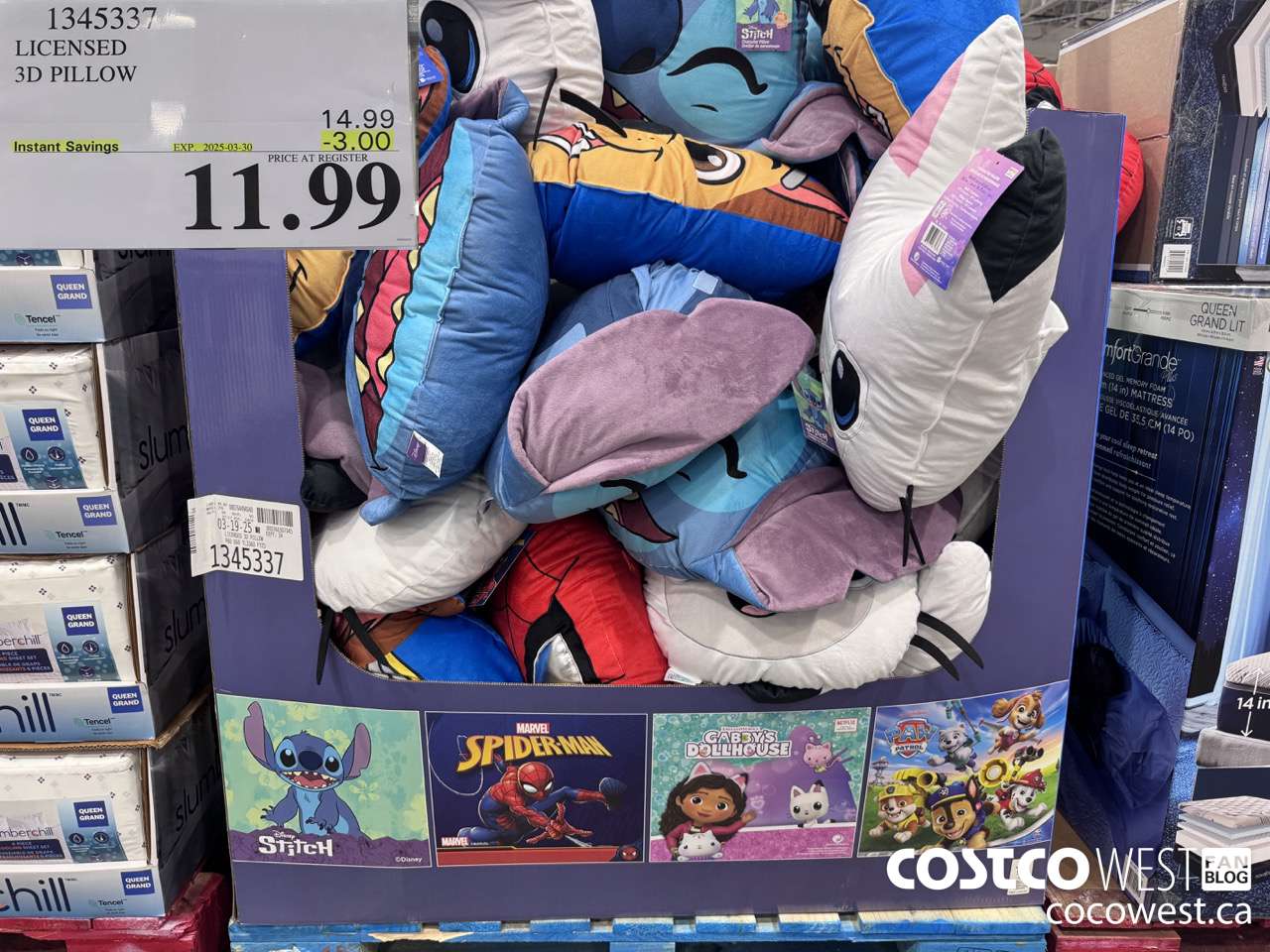 1345337 LICENSED 3D PILLOW ($3.00 INSTANT SAVINGS EXPIRES ON 2025-03-30) $11.99