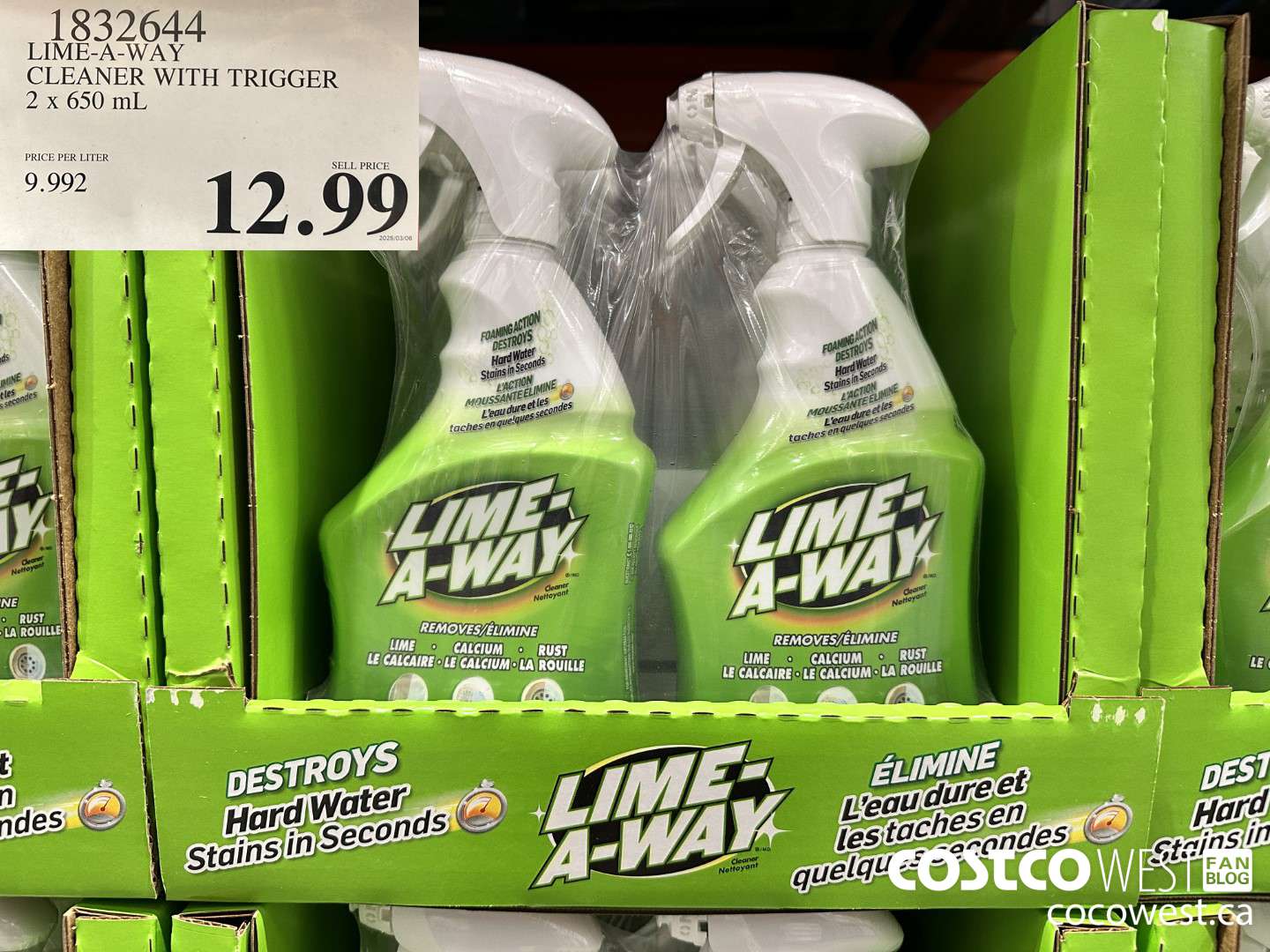 1832644 LIME-A-WAY CLEANER WITH T RIGGER 2 x 650 mL $12.99