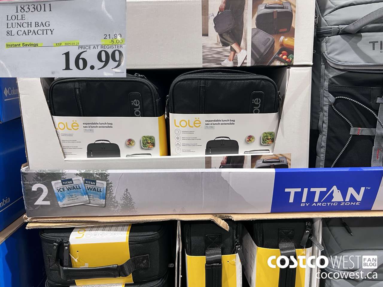 1833011 LOLE LUNCH BAG 8L CAPACITY ($5.00 INSTANT SAVINGS EXPIRES ON 2025-03-23) $16.99