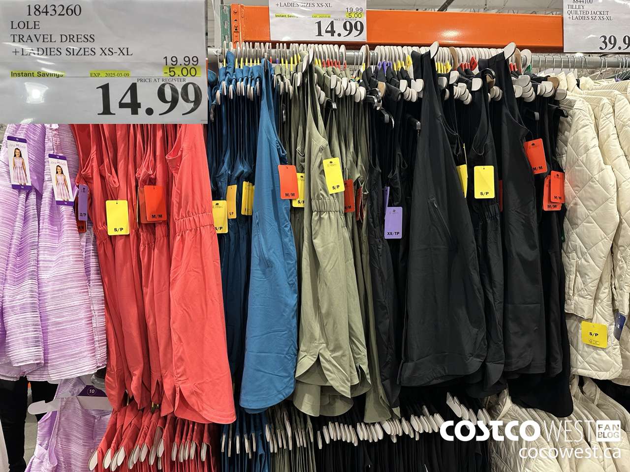 1843260 LOLE TRAVEL DRESS LADIES SIZES XS-XL ($5.00 INSTANT SAVINGS EXPIRES ON 2025-03-09) $14.99