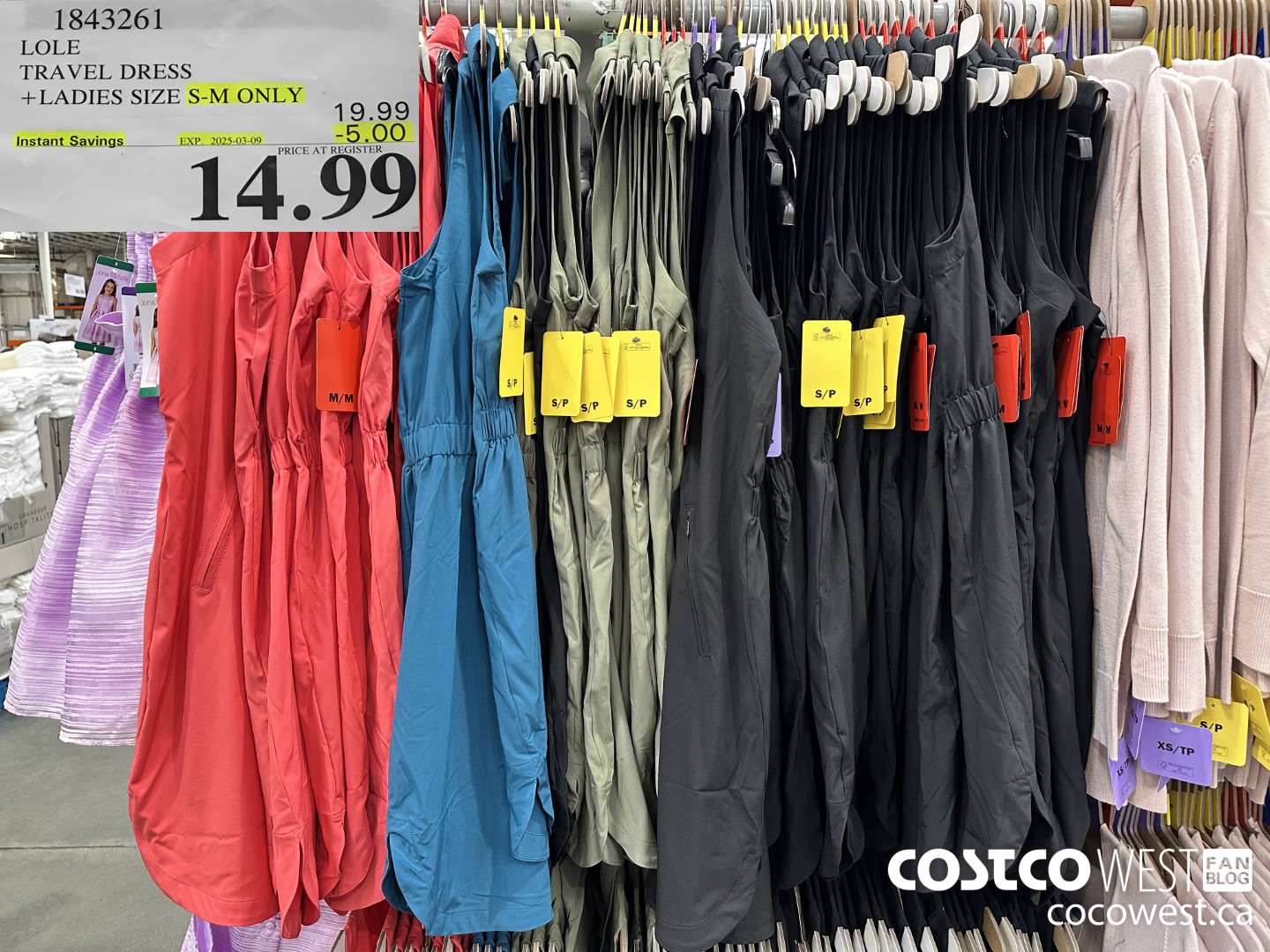 1843261 LOLE TRAVEL DRESS LADIES SIZES XS-XL ($5.00 INSTANT SAVINGS EXPIRES ON 2025-03-09) $14.99