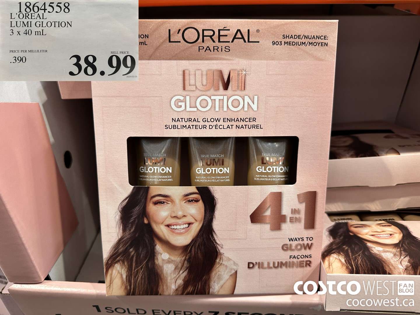 1864558 L'OREAL LUMI GLOTION 3 X 40ML $38.99