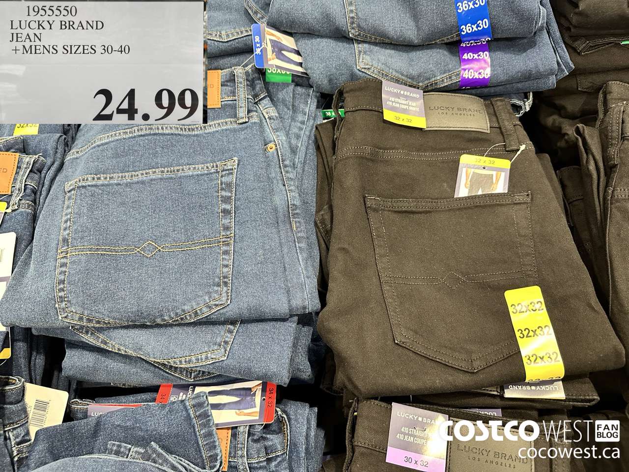 1955550 LUCKY BRAND JEAN MENS SIZES 30-40 $24.99