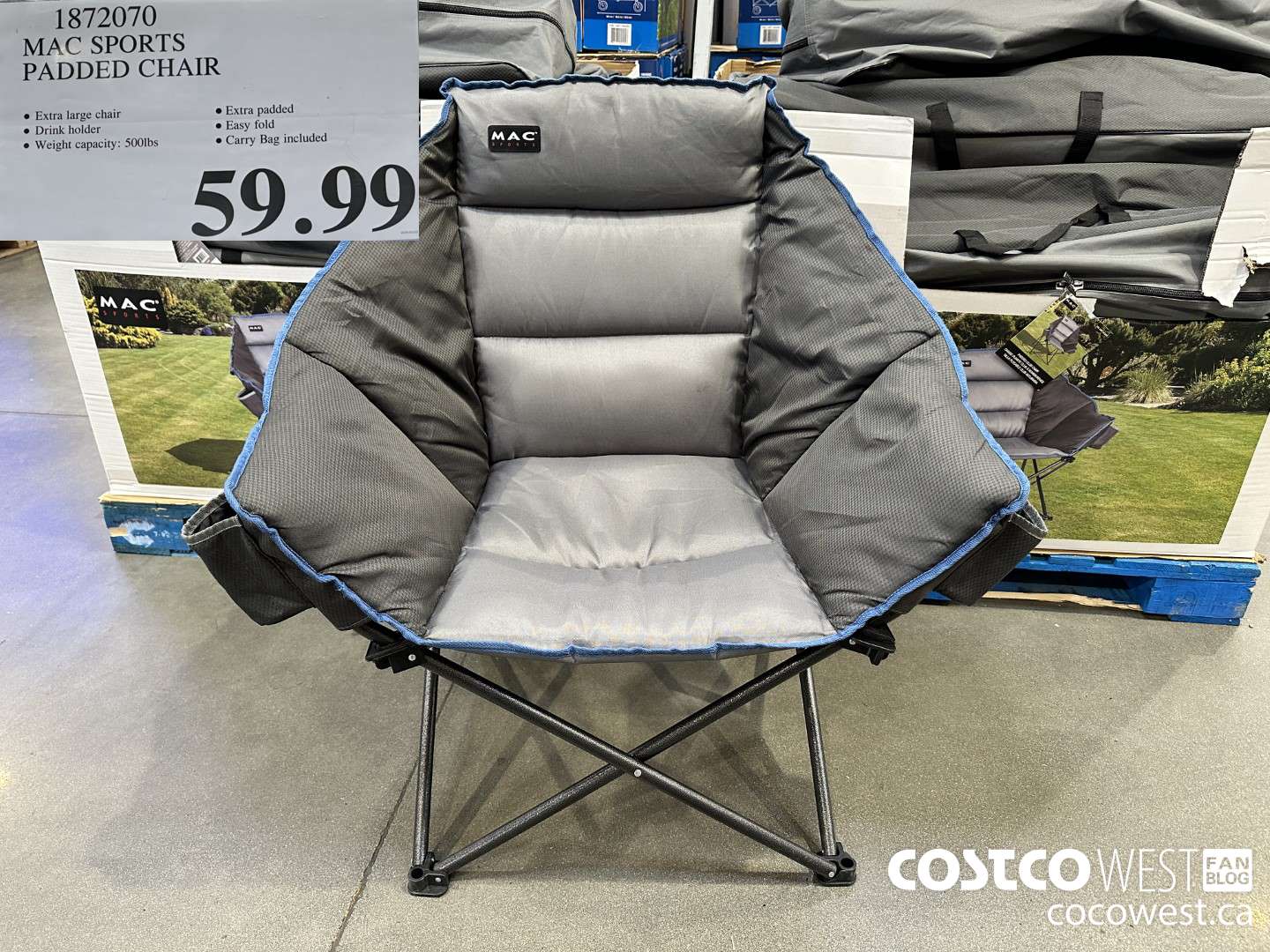 1872070 MAC SPORTS PADDED CHAIR $59.99