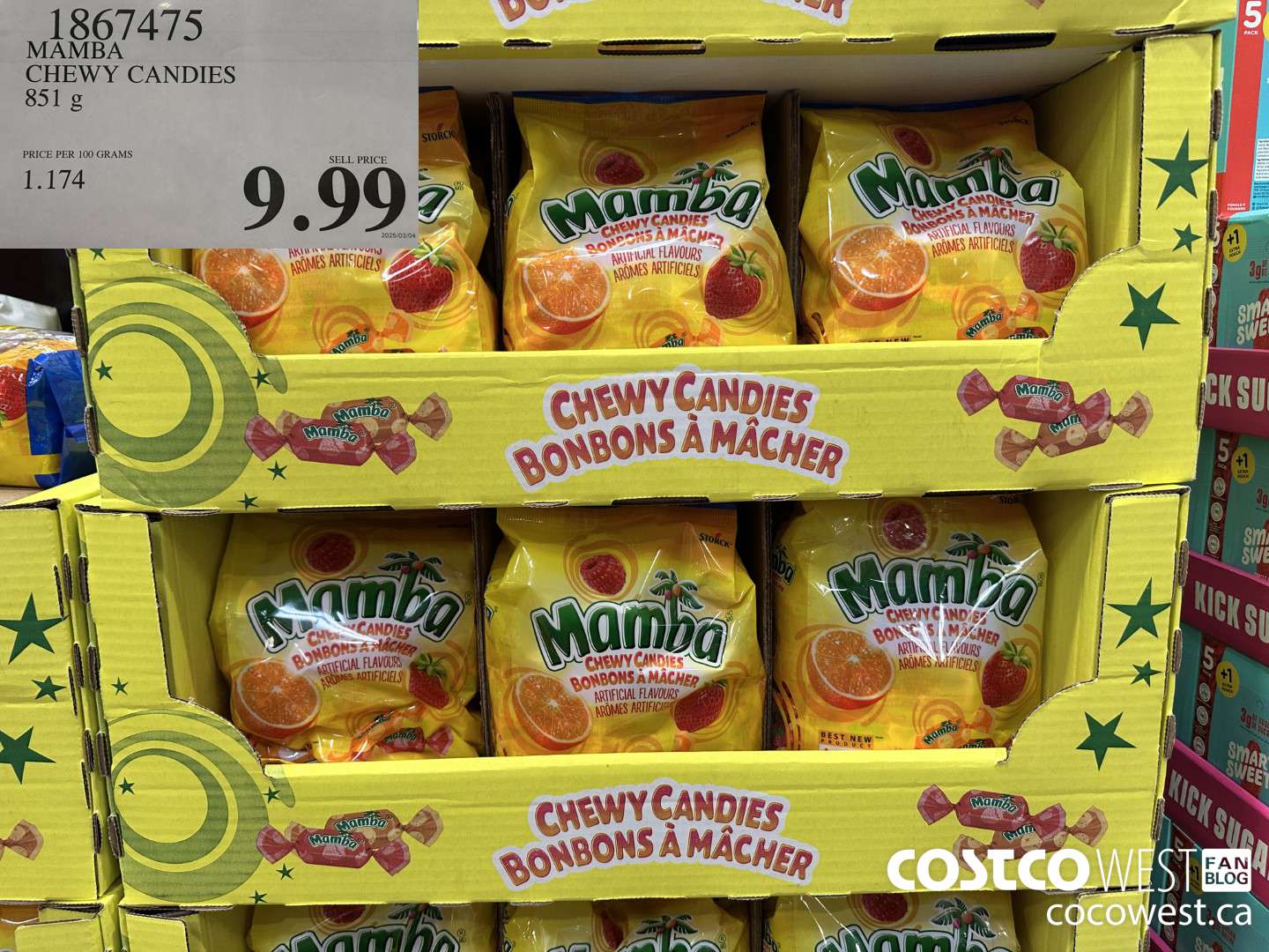 1867475 MAMBA CHEWY CANDIES 851 g $9.99