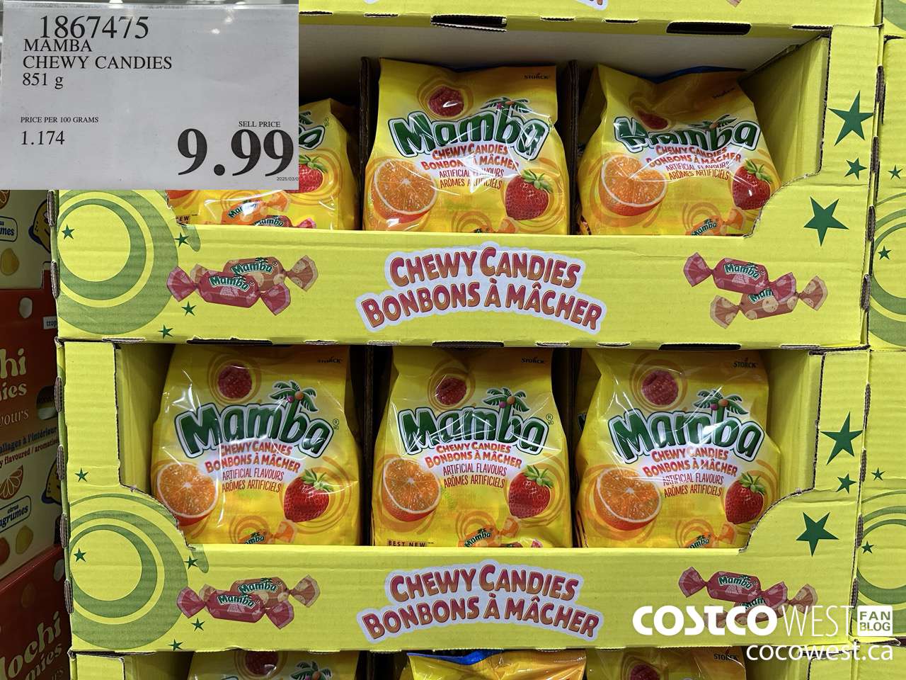 1867475 MAMBA CHEWY CANDIES 851 g $9.99