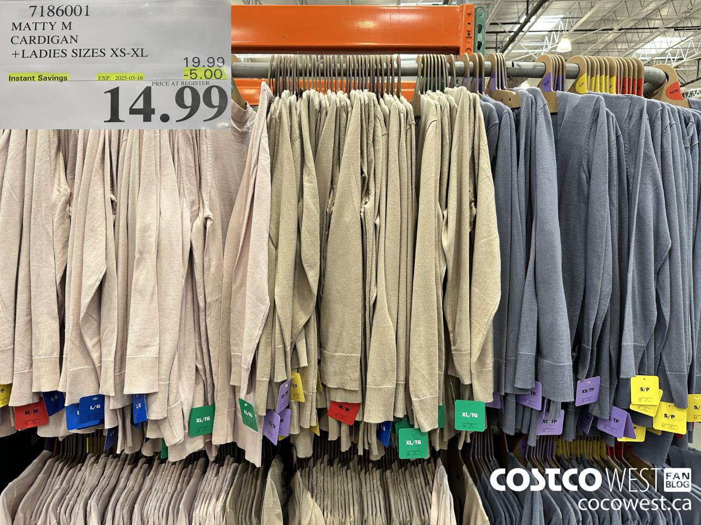 7186001 MATTY M CARDIGAN LADIES SIZES XS-XL ($5.00 INSTANT SAVINGS EXPIRES ON 2025-03-16) $14.99