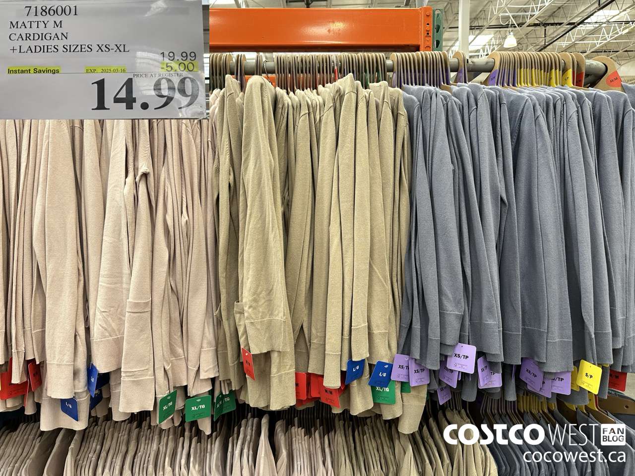 7186001 MATTY M CARDIGAN LADIES SIZES XS-XL ($5.00 INSTANT SAVINGS EXPIRES ON 2025-03-16) $14.99