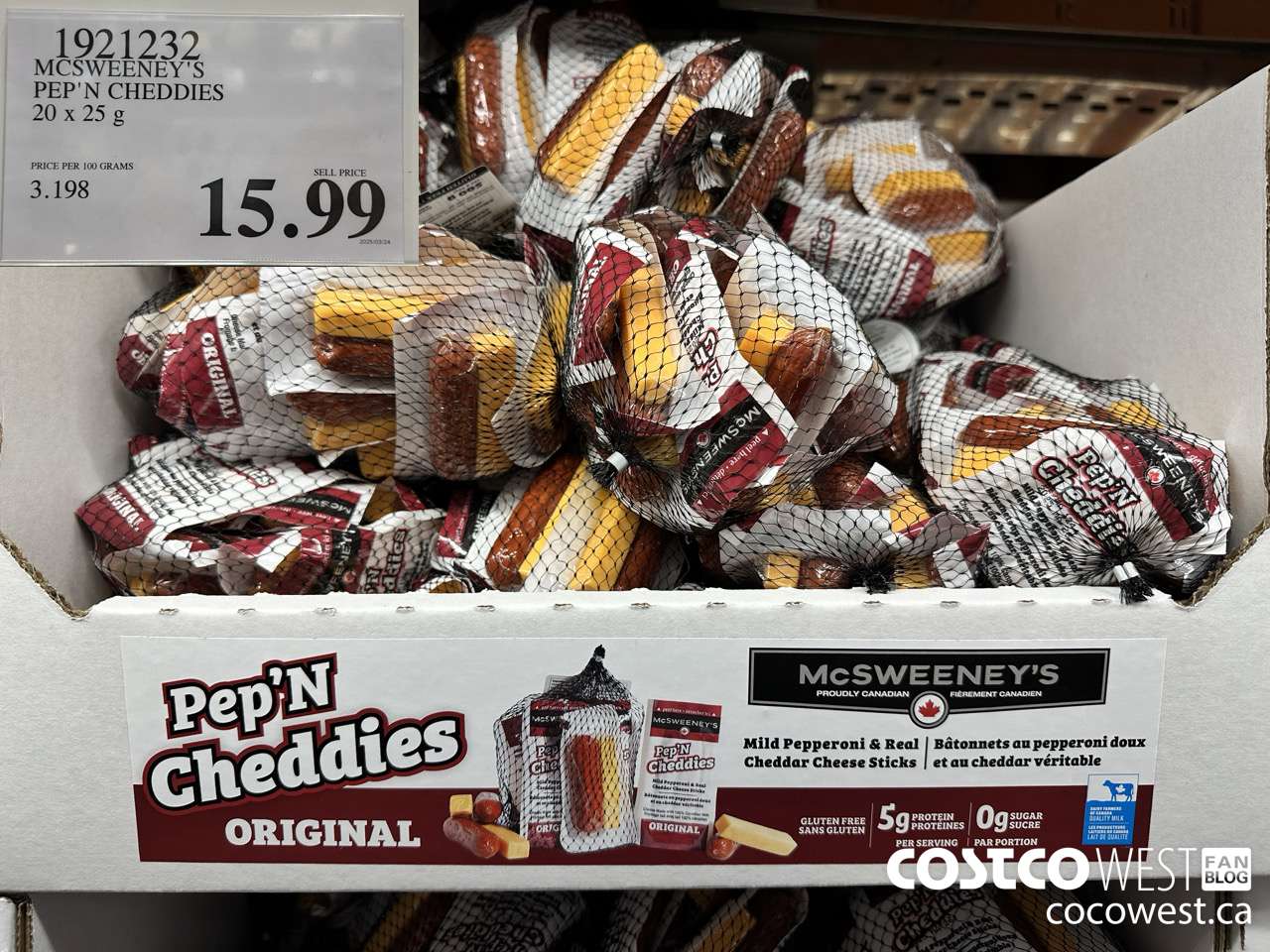 1921232 MCSWEENEY'S PEP'N CHEDDIES 20 X 25G $15.99