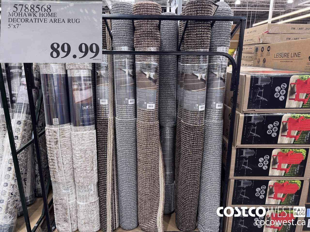 5788568 MOHAWK HOME DECORATIVE AREA RUG 5' X 7' $89.99