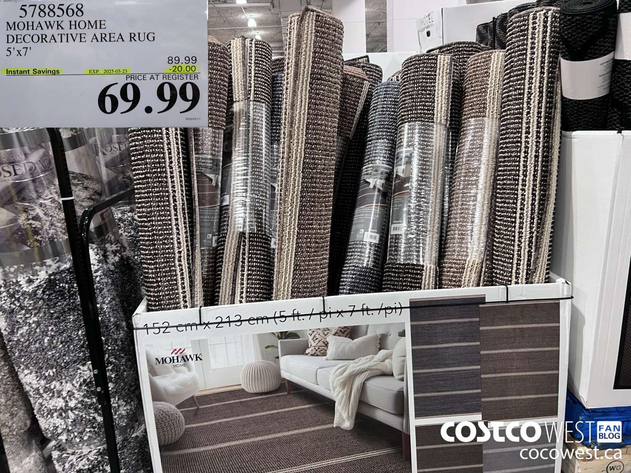 5788568 MOHAWK HOME DECORATIVE AREA RUG 5' X 7' ($20.00 INSTANT SAVINGS EXPIRES ON 2025-03-23) $69.99