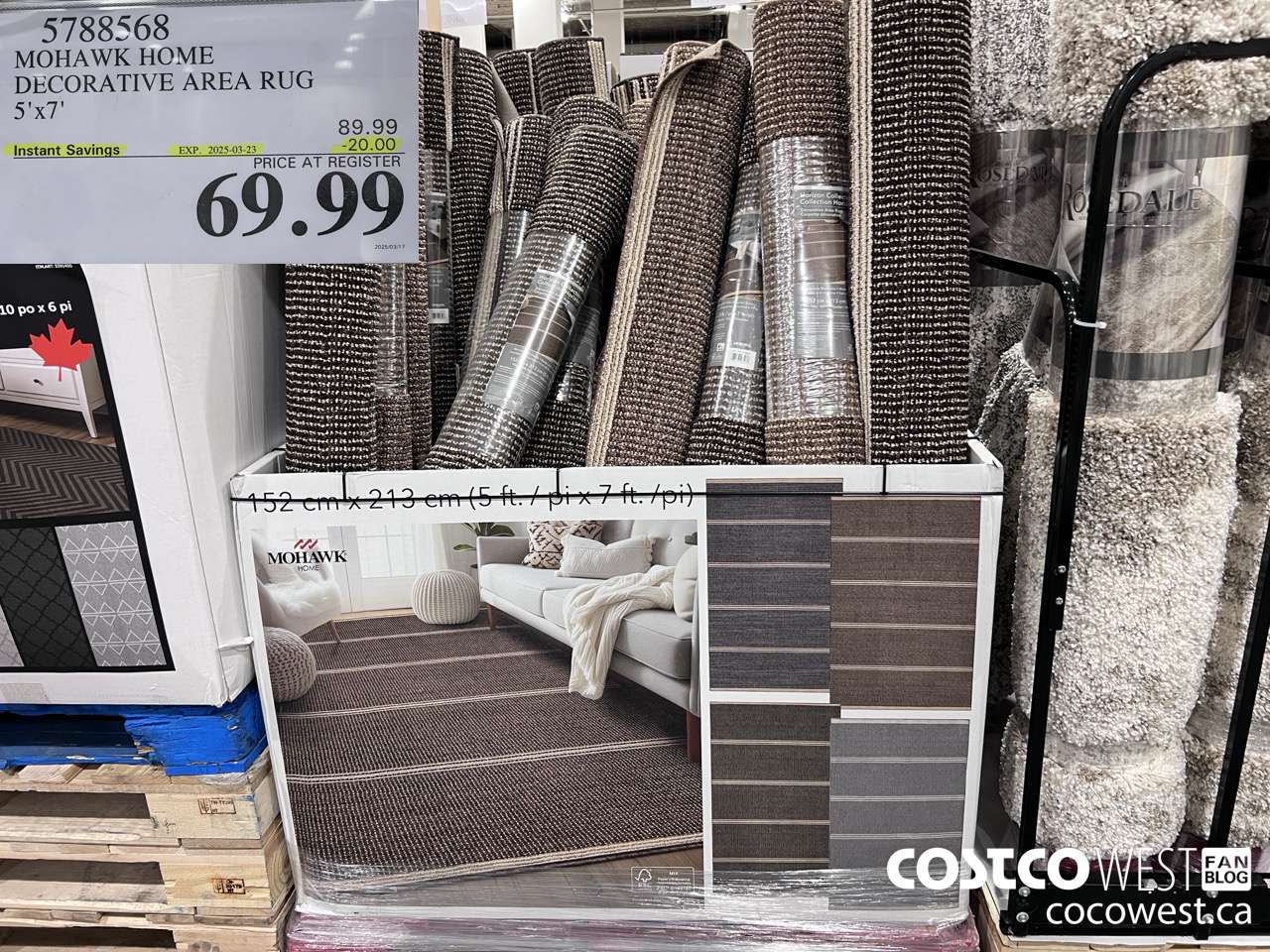 5788568 MOHAWK HOME DECORATIVE AREA RUG 5' X 7' ($20.00 INSTANT SAVINGS EXPIRES ON 2025-03-23) $69.99