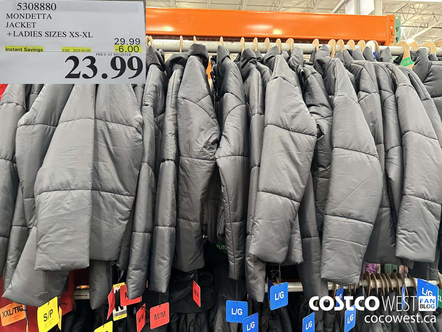 5308880 MONDETTA JACKET LADIES SIZES XS-XL ($6.00 INSTANT SAVINGS EXPIRES ON 2025-03-09) $23.99