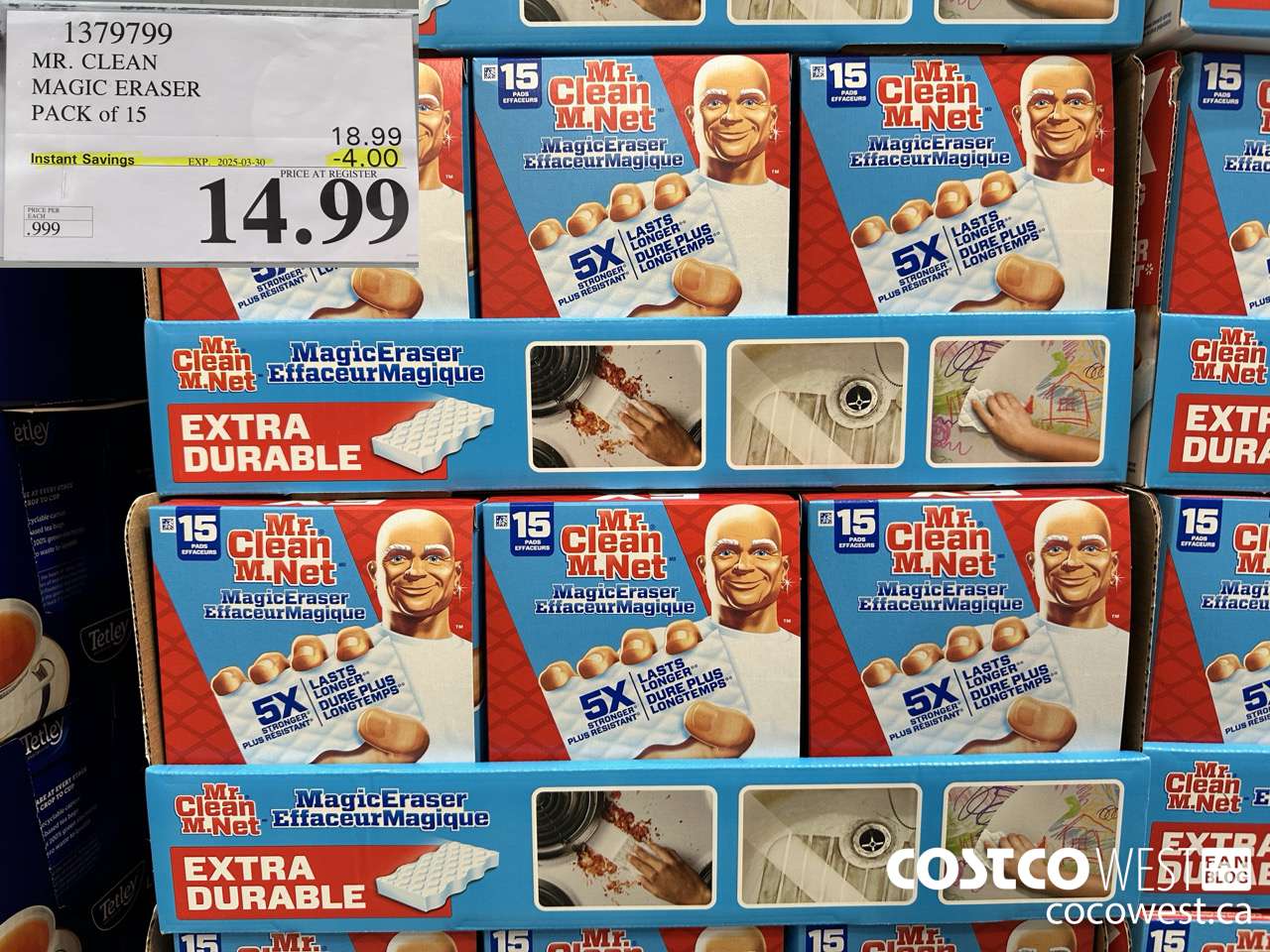 1379799 MR. CLEAN MAGIC ERASER VARIETY PACK PACK OF 15 ($4.00 INSTANT SAVINGS EXPIRES ON 2025-03-30) $14.99