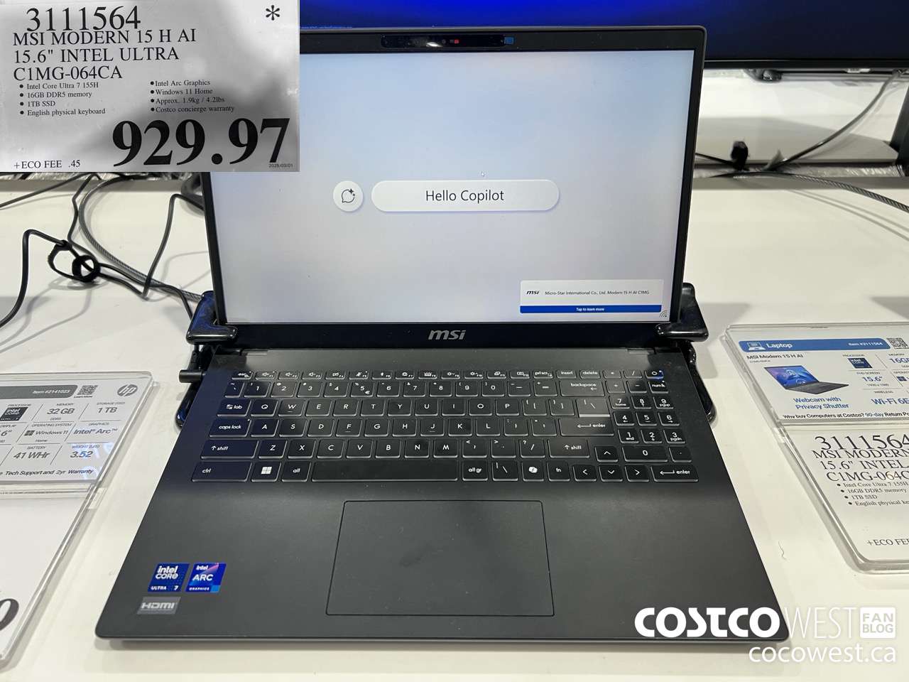 3111564 MSI MODERN 15 H AI 15.6