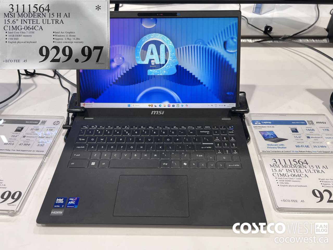 3111564 MSI MODERN 15 H AI 15.6