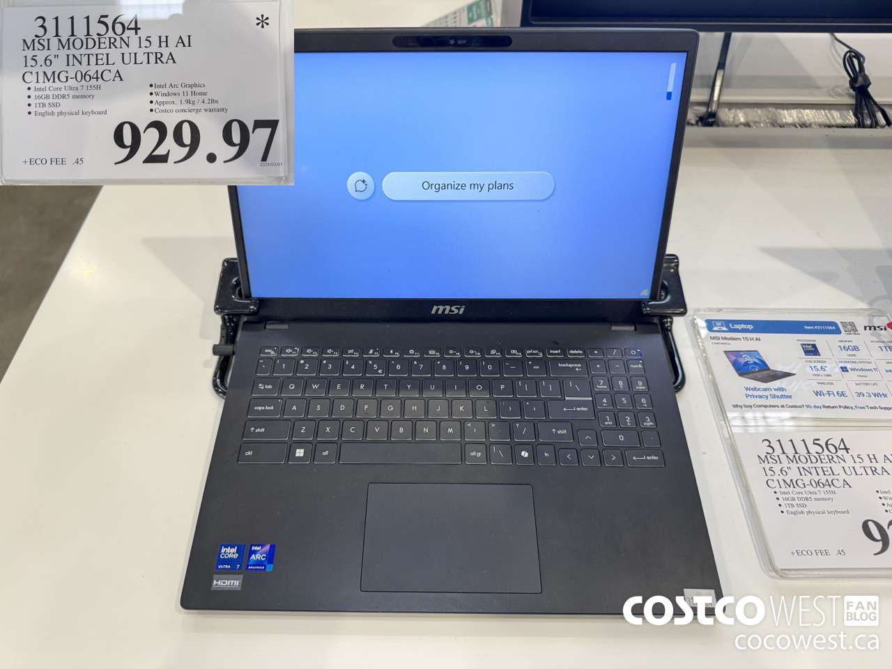 3111564 MSI MODERN 15 H AI 15.6