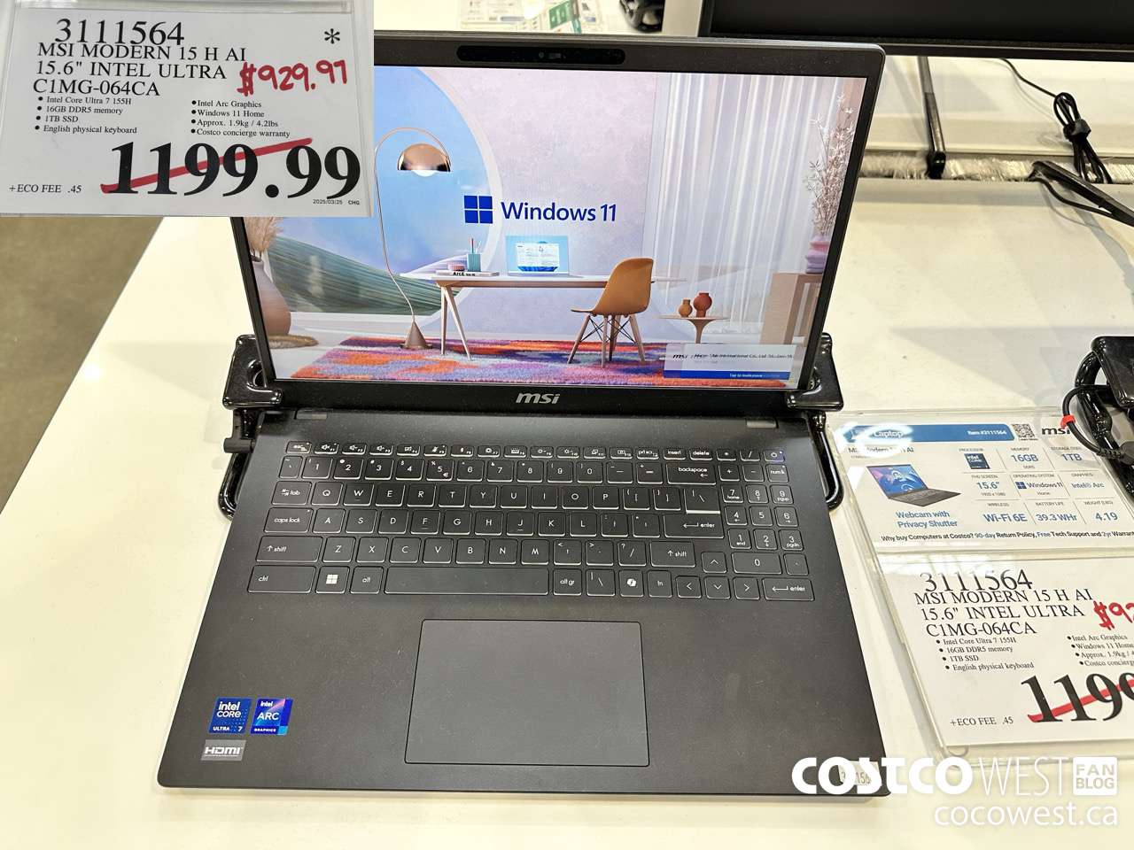 3111564 MSI MODERN 15 H AI 15.6