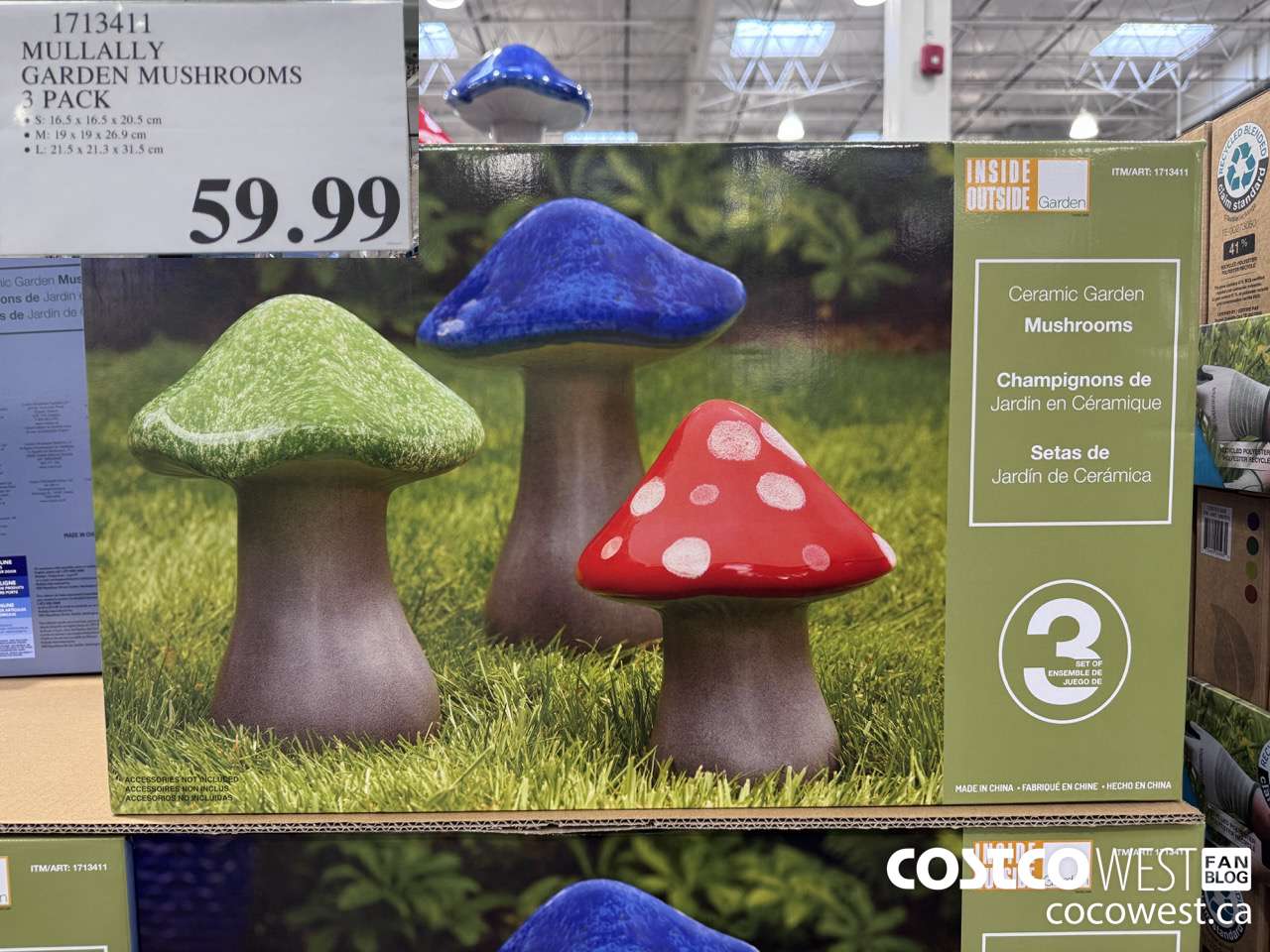 1713411 MULLALLY GARDEN MUSHROOMS 32 PACK $59.99