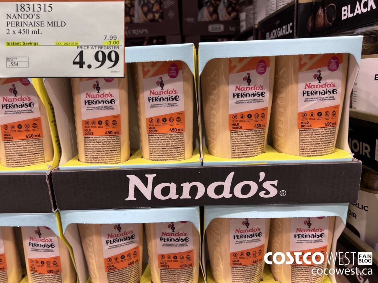 1831315 NANDO'S PERINAISE MILD 2 X 450ML ($3.00 INSTANT SAVINGS EXPIRES ON 2025-03-30) $4.99