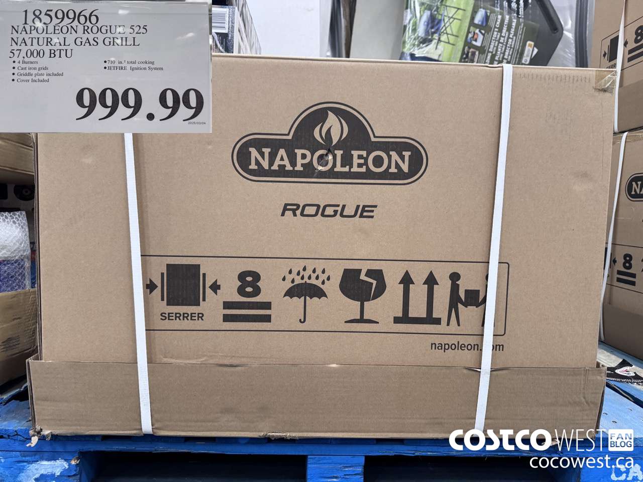 1859966 NAPOLEON ROGUE 525 NATURAL GAS GRILL 57,000 BTU $999.99