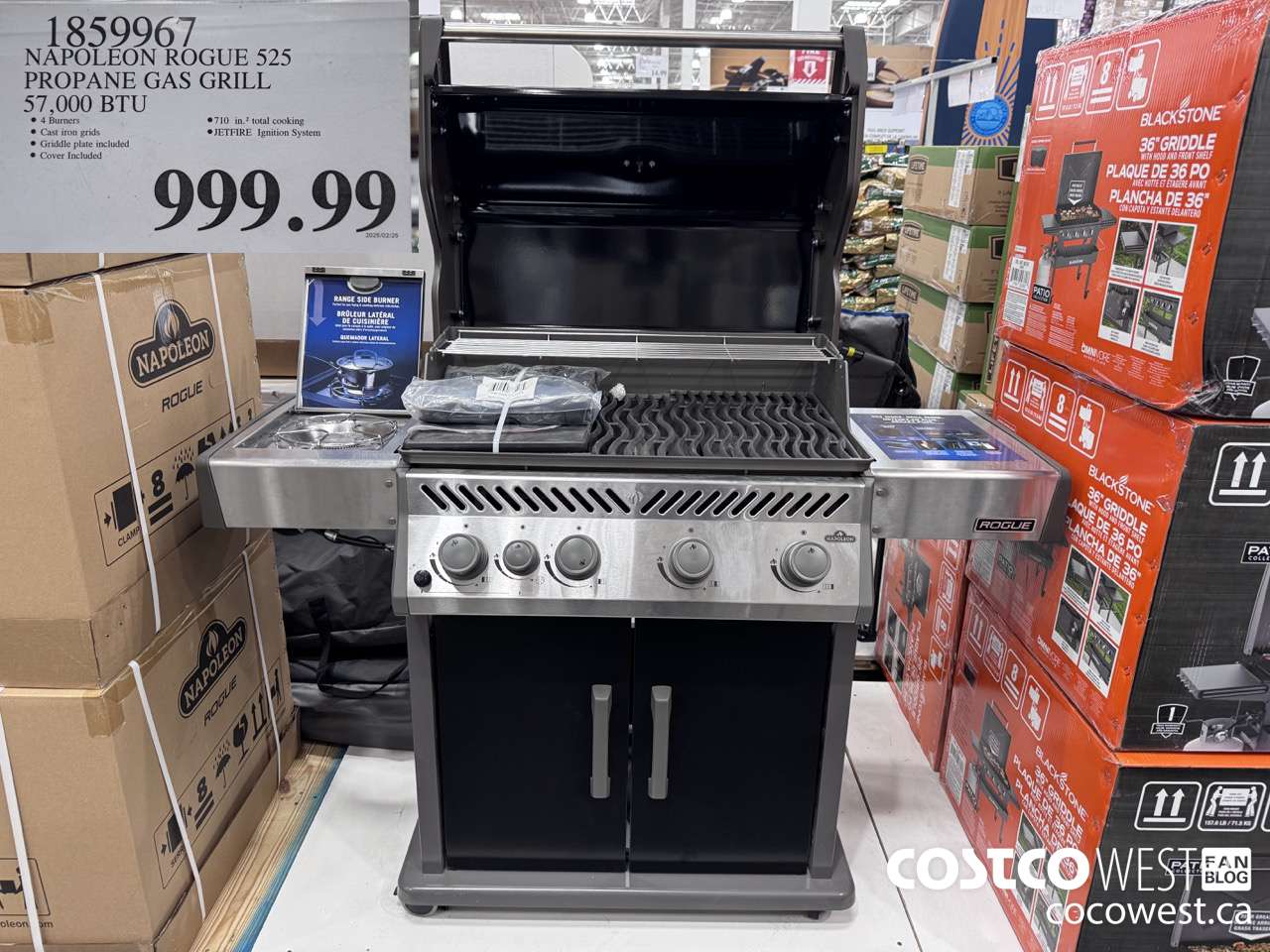 1859967 NAPOLEON ROGUE 525 PROPANE GAS GRILL 57,000 BTU $999.99