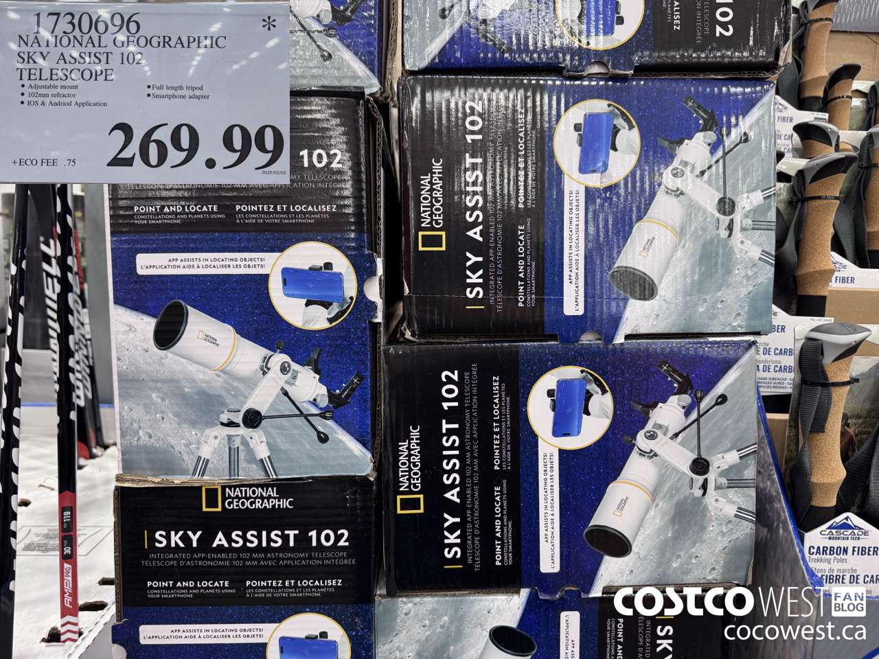 1730696 NATIONAL GEOGRAPHIC SKY ASSIST 102 TELESCOPE $269.99