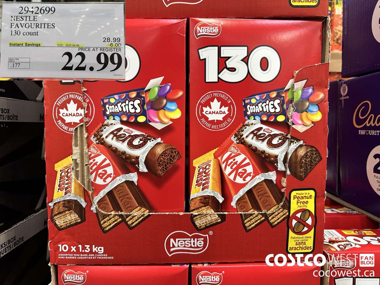 2942699 NESTLE FAVOURITES 130 COUNT ($6.00 INSTANT SAVINGS EXPIRES ON 2025-04-06) $22.99