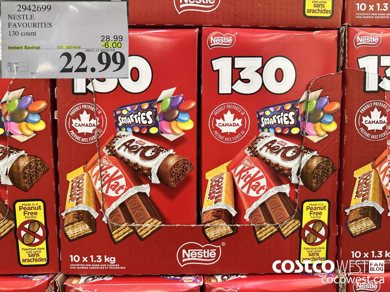 2942699 NESTLE FAVOURITES 130 COUNT ($6.00 INSTANT SAVINGS EXPIRES ON 2025-04-06) $22.99