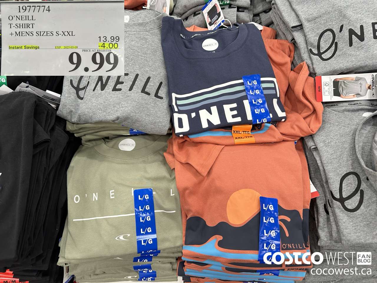 1977774 O'NEIL T-SHIRT MENS SIZES S-XXL ($4.00 INSTANT SAVINGS EXPIRES ON 2025-03-09) $9.99