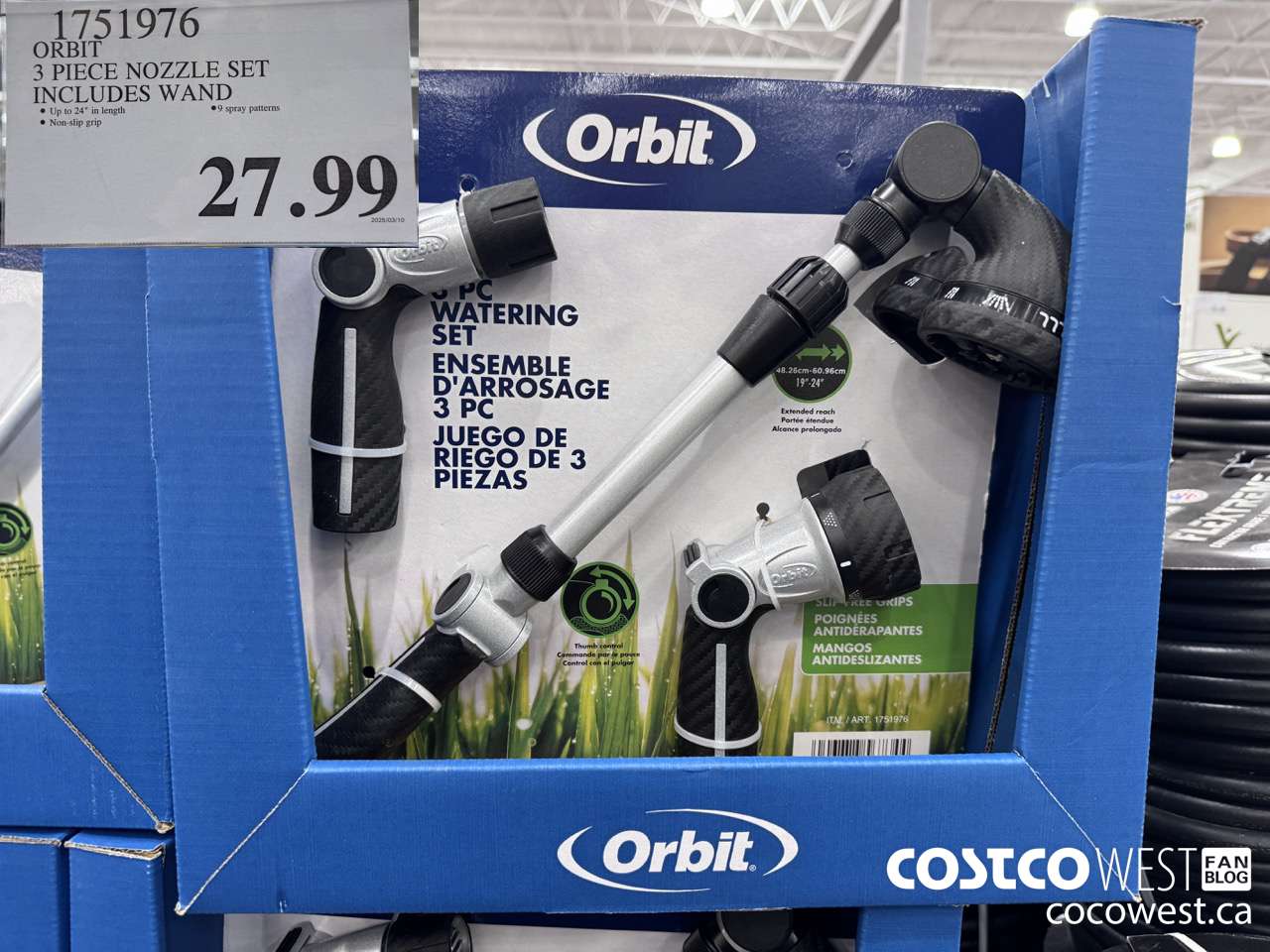 1751976 ORBIT 3 PIECE NOZZLE SET INCLUDES WAND $27.99