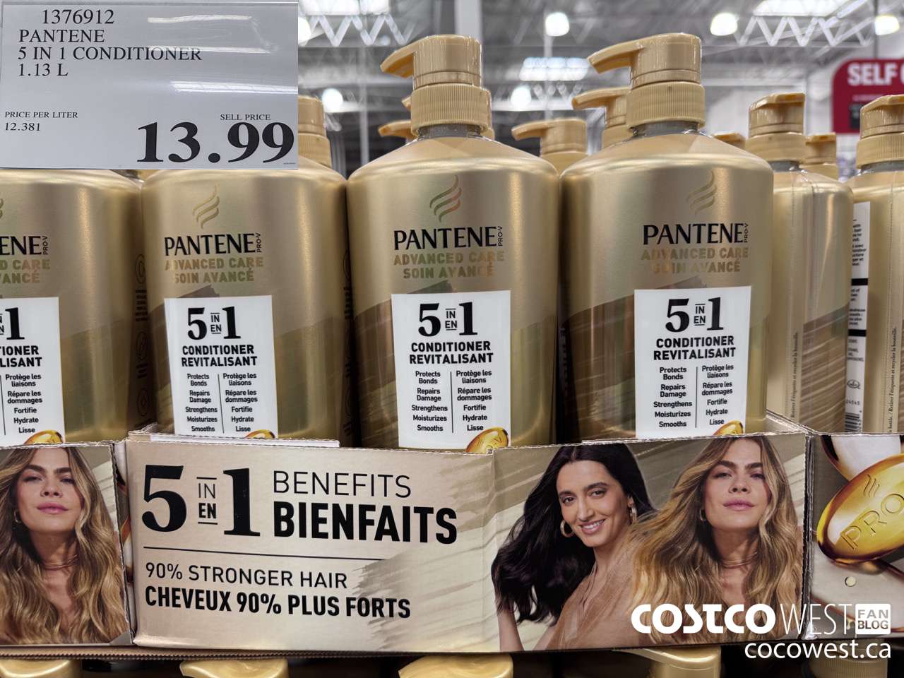 1376912 PANTENE 5 IN 1 CONDITIONER 1.13L $13.99