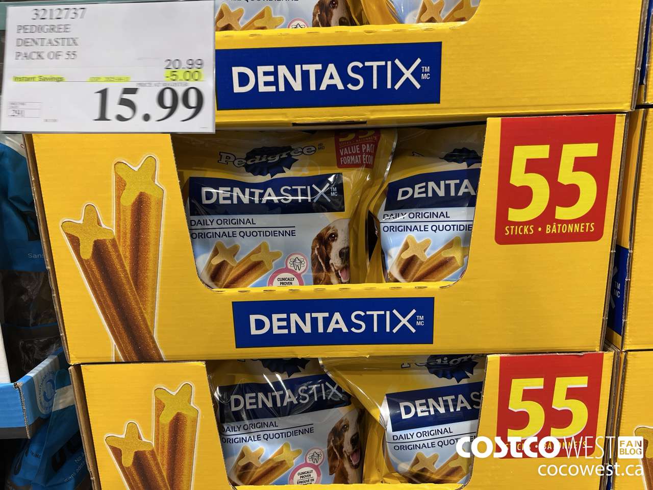 3212737 PEDIGREE DENTASTIX PACK OF 55 ($5.00 INSTANT SAVINGS EXPIRES ON 2025-04-13) $15.99