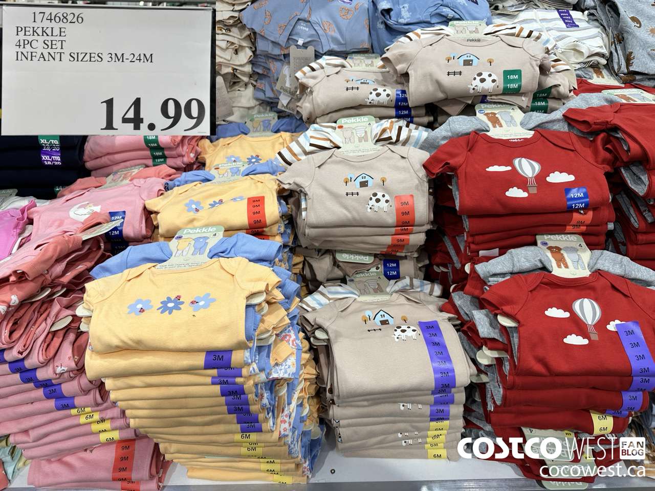 1746826 PEKKLE 4PC SET INFANT SIZES 3M-24M $14.99