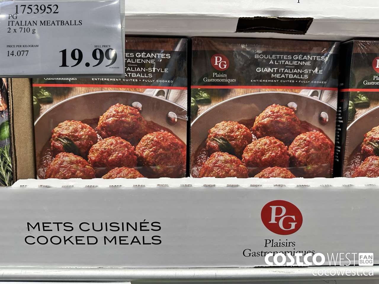 1753952 PG ITALIAN MEATBALLS 2 X 710G $19.99