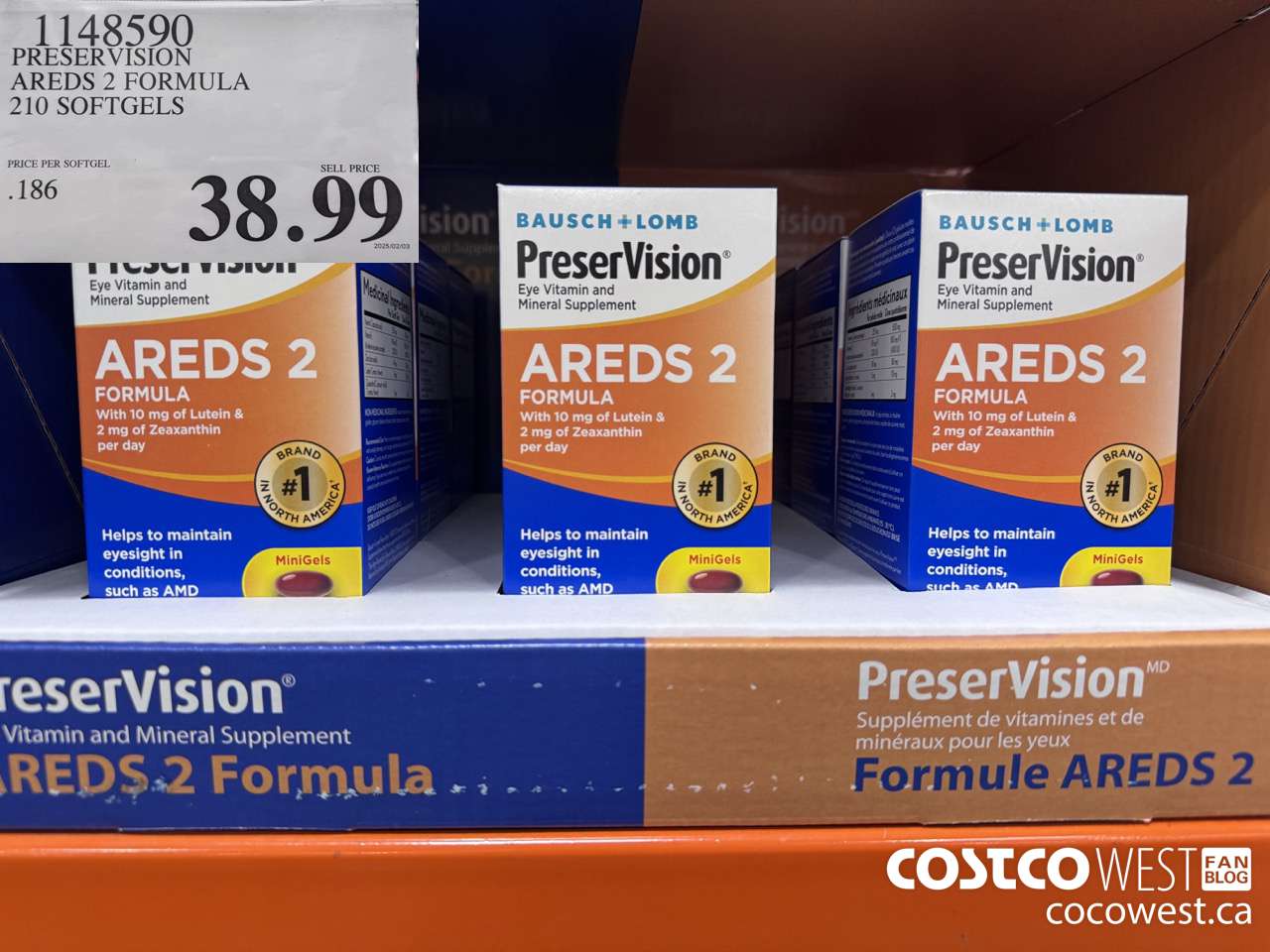 1148590 PRESERVISION AREDS 2 FORMULA 210 SOFTGELS $38.99