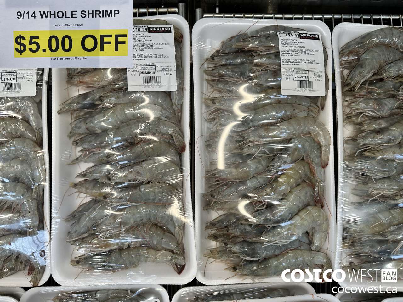 16783 PREVIOUSLY FROZEN 9/14 WHOLE FARMED SHRIMP ($5.00 INSTANT SAVINGS)