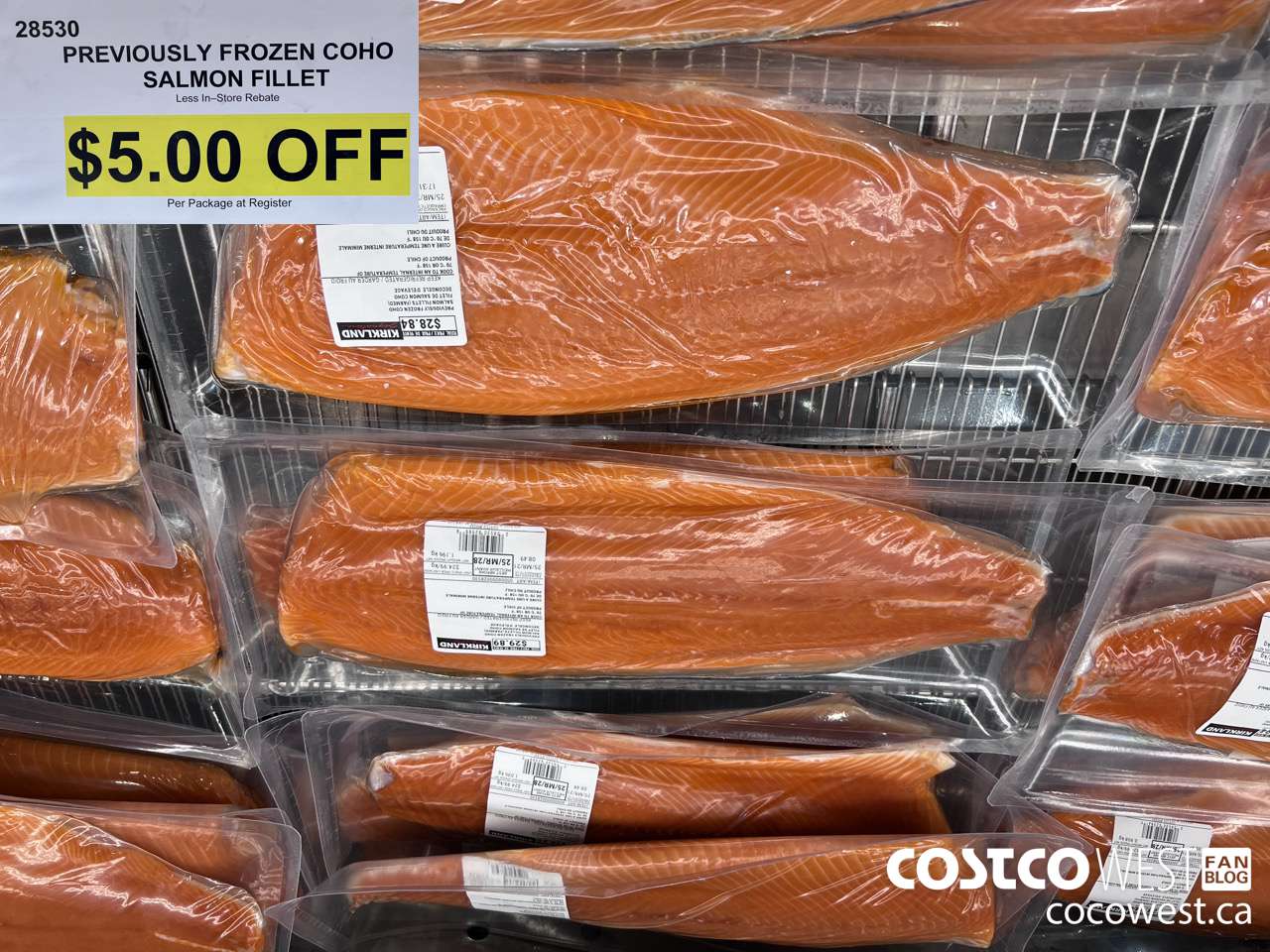 28530 PREVIOUSLY FROZEN COHO SALMON FILLET ($5.00 INSTANT SAVINGS)