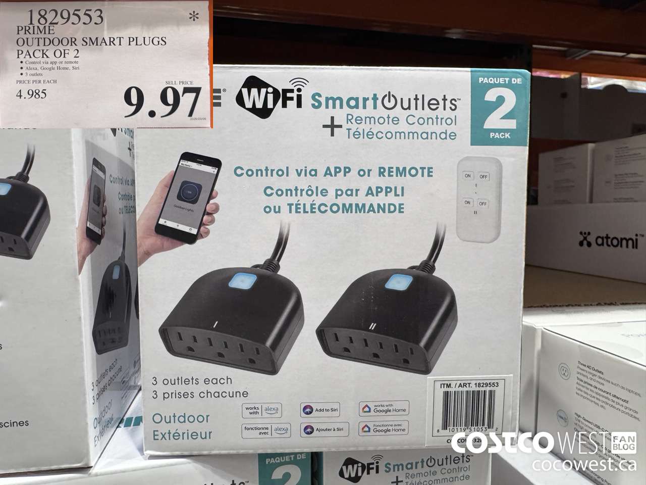 1829553 PRIME OUTDOOR SMART PLUGS PACK OF 2 $9.97