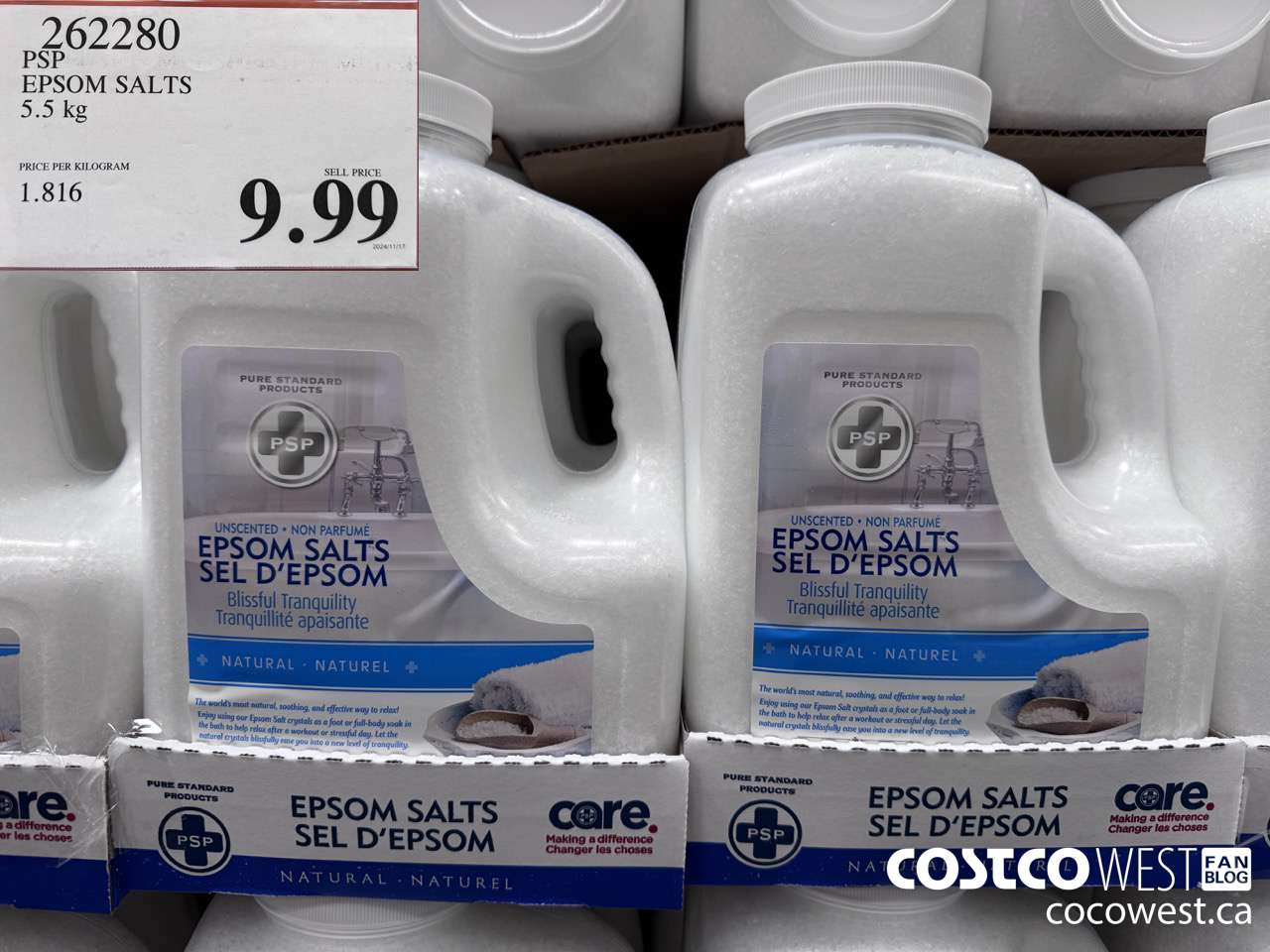 262280 PSP EPSOM SALTS 5.5 kg $9.99