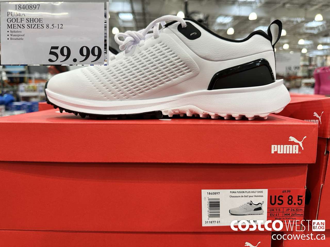 1840897 PUMA GOLF SHOE MENS SIZES 8.5-12 $59.99
