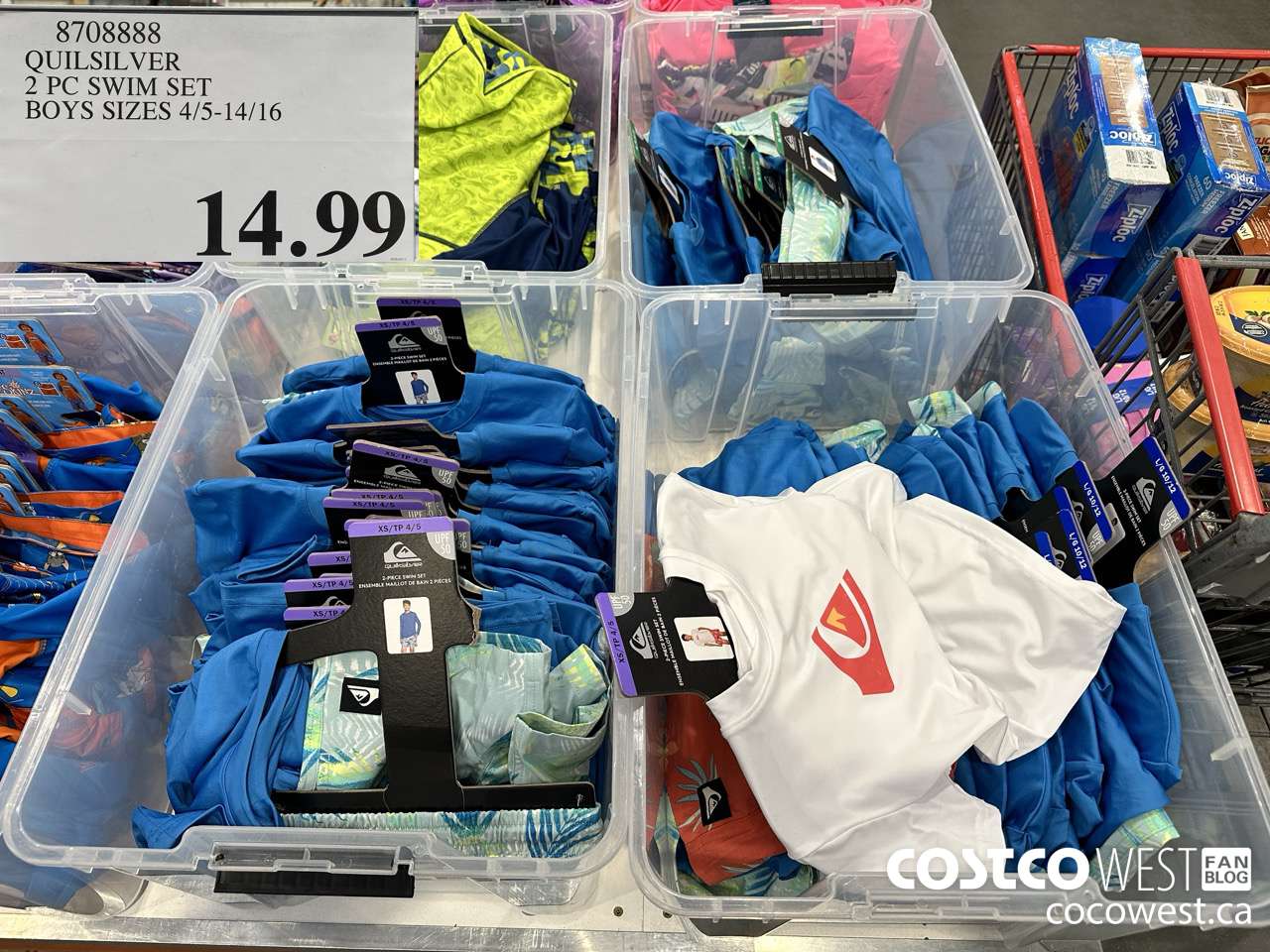 8708888 QUILSILVER 2 PC SWIM SET BOYS SIZES 4/5-14/16 $14.99