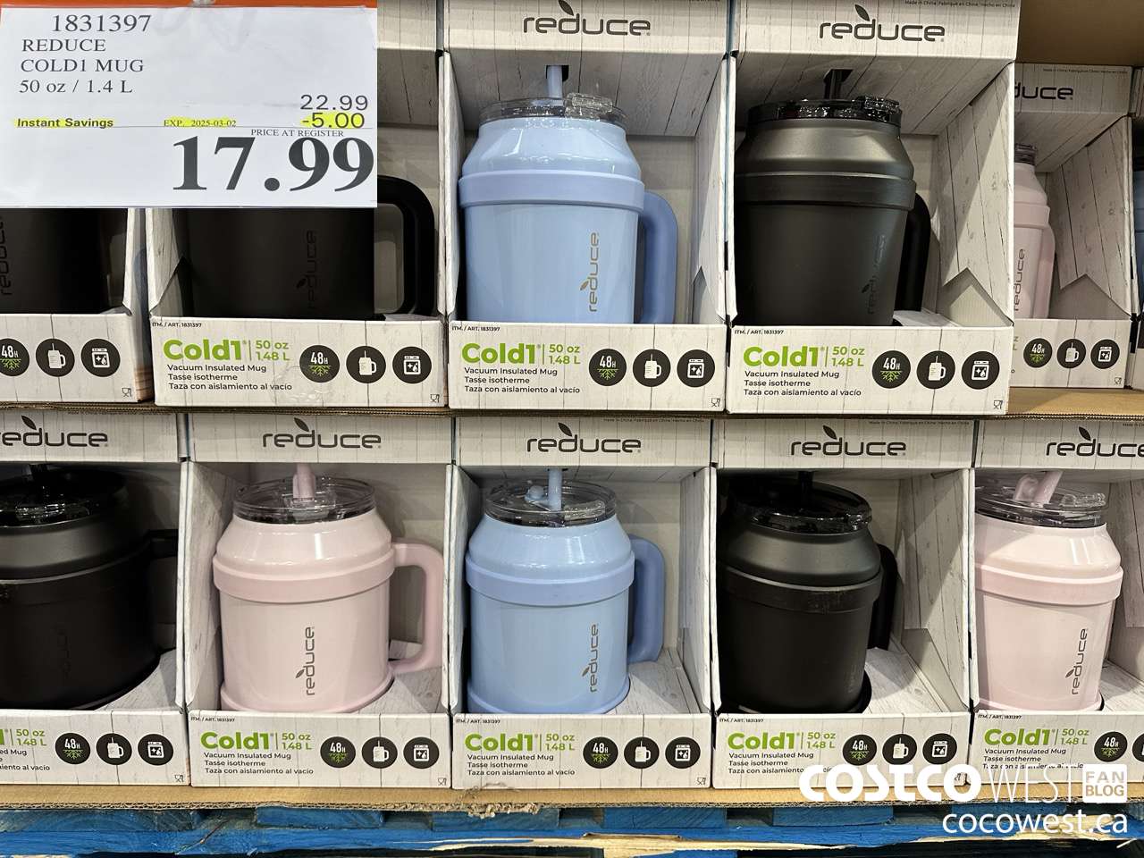 1831397 REDUCE COLD1 MUG 50 OZ/1.4L ($5.00 INSTANT SAVINGS EXPIRES ON 2025-03-02) $17.99