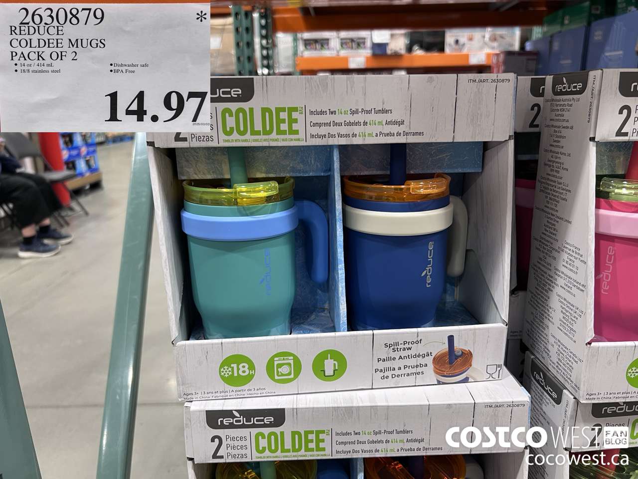2630879 REDUCE COLDEE MUGS PACK OF 2 $14.97