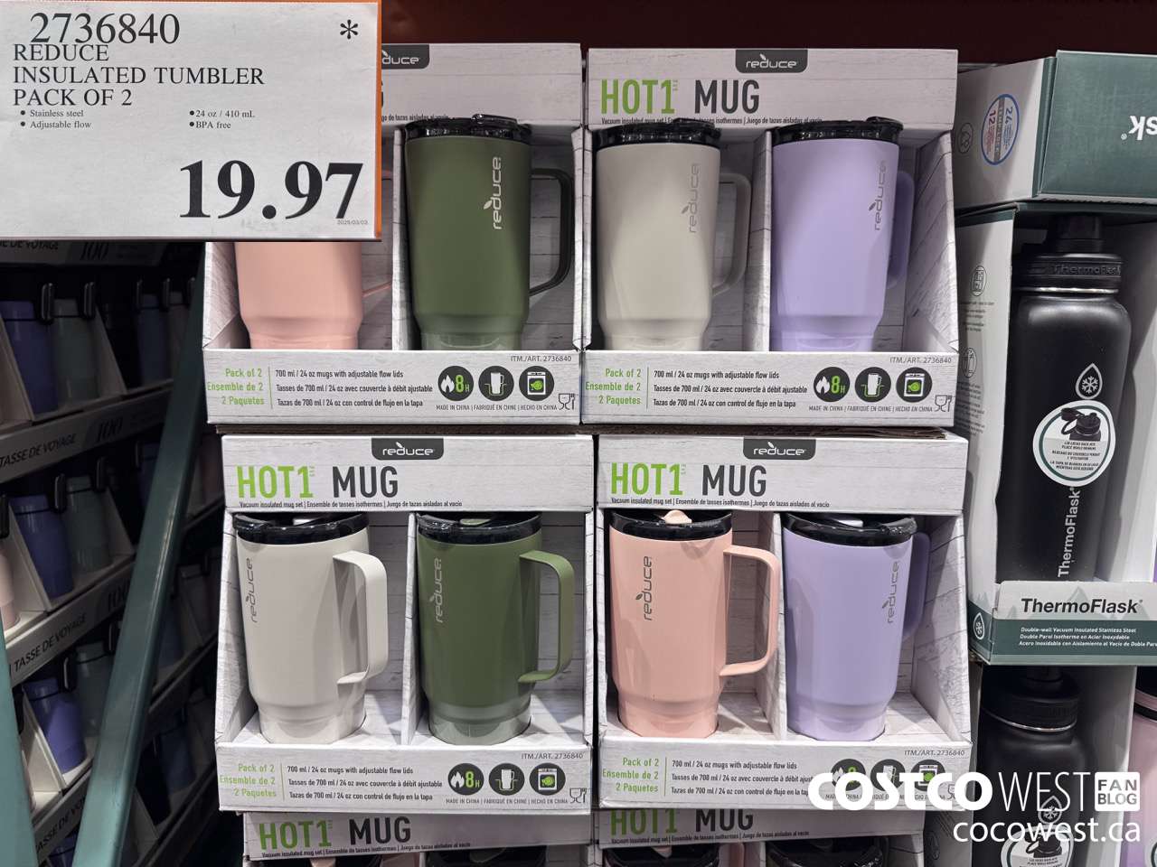 2736840 REDUCE INSULATED TUMBLER PACK OF 2 $19.97