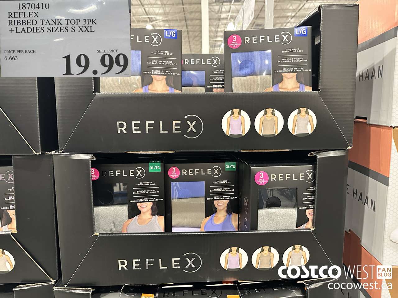 1870410 REFLEX RIBBED TANK TOP 3PK LADIES SIZES S-XXL $19.99