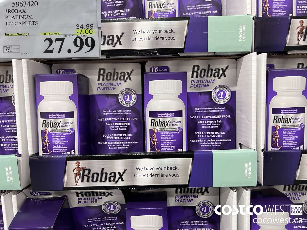 5963420 ROBAX PLATINUM 102 CAPLETS ($7.00 INSTANT SAVINGS EXPIRES ON 2025-04-13) $27.99